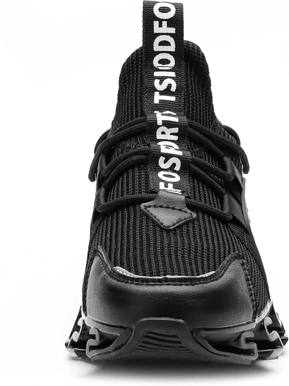 Women's Black Mesh Sneakers Athletic Running Walking Shoes Lace-up